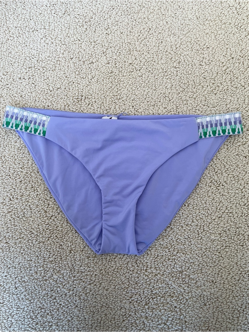 NWT BECCA by Rebecca Virtue Delilah Bikini Hipster Bellflower Size L